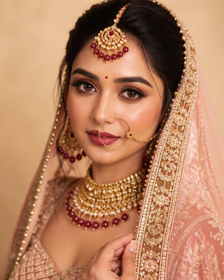 Classic bridal makeup look